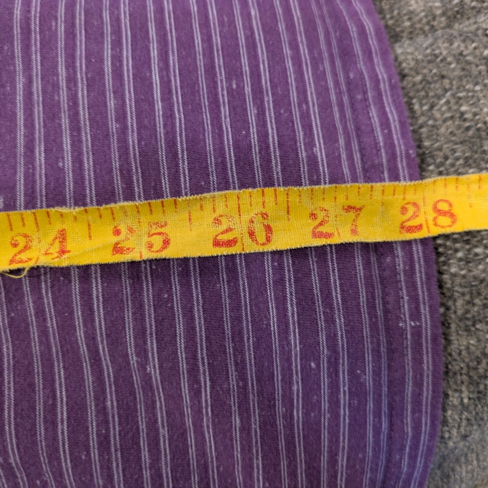 croft & barrow Purple Striped Short Sleeve Tee - Picture 8 of 9